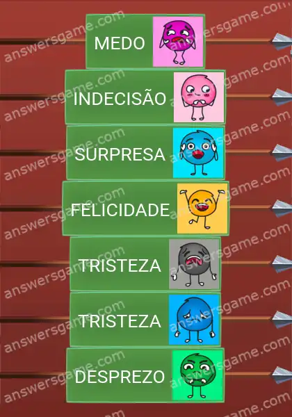 Respostas ao jogo Word Logic Castelo 3 Estados de espírito