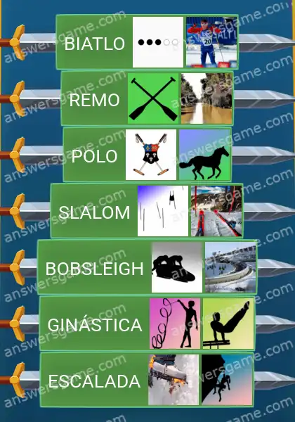 Respostas ao jogo Word Logic Castelo 3 Esportes