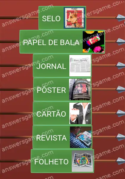 Respostas ao jogo Word Logic Castelo 3 Artigos impressos