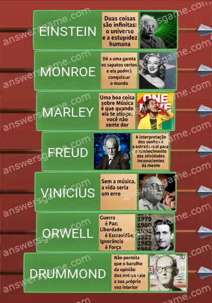 Respostas ao jogo Word Logic Castelo 3 Qual é a citação