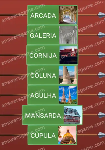 Respostas ao jogo Word Logic Castelo 3 Arquitetura