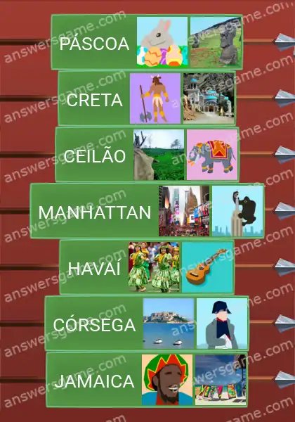 Respostas ao jogo Word Logic Castelo 3 Ilhas habitáveis