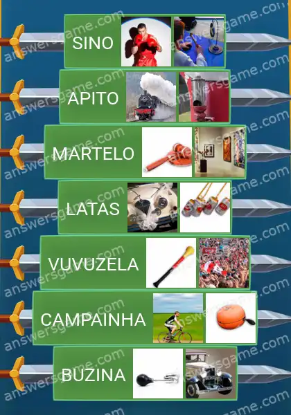 Respostas ao jogo Word Logic Castelo 3 Vamos fazer barulho