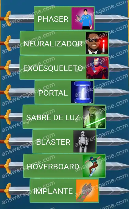 Respostas ao jogo Word Logic Castelo 3 Coisas do futuro