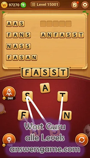 Wort Guru Lösungen 4